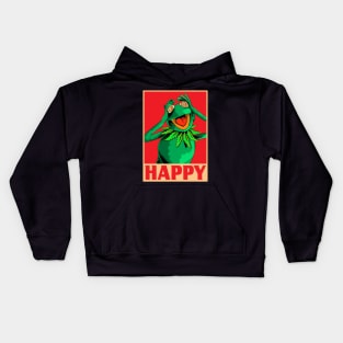 Kermit It's Fine I'm Fine Everything Is Fine Kids Hoodie